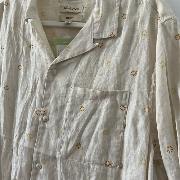 Madewell Linen Button Down Top - Picture 3 of 3
